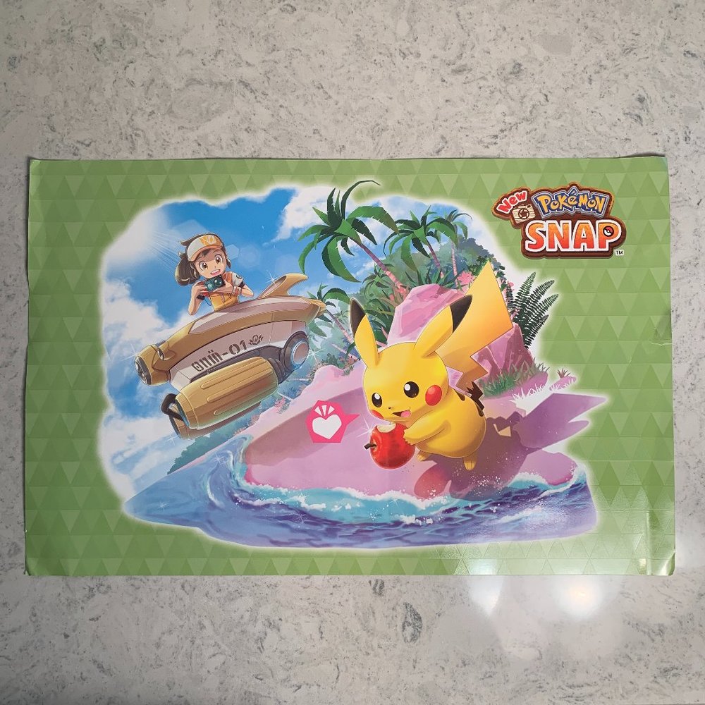 Pokémon Snap Nintendo Switch Double-Sided Promo Poster - 11" x 17"